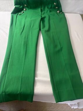 White House Black Market Emerald Green High-Waist Wide-Leg Women’s Pants